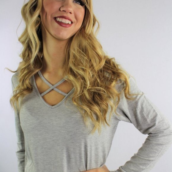 Criss Cross LS Tee - Picture 4 of 4